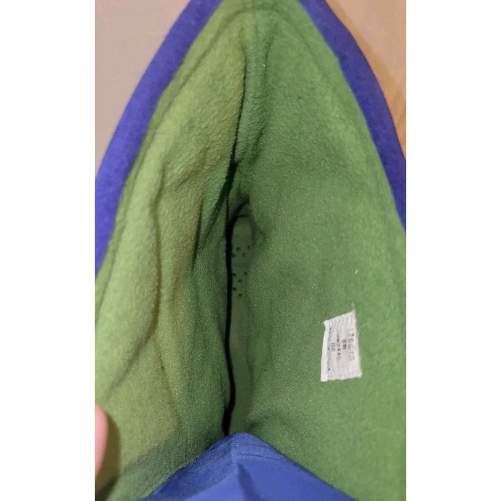 Lands'‎ End Winter Boots Women's size 8 Quilted Blue Suede Snow Zip
